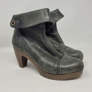 COCLICO Gray Heeled Boots